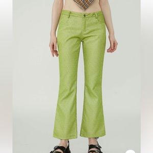 Glitter In My Eye Flared Trousers CIDER